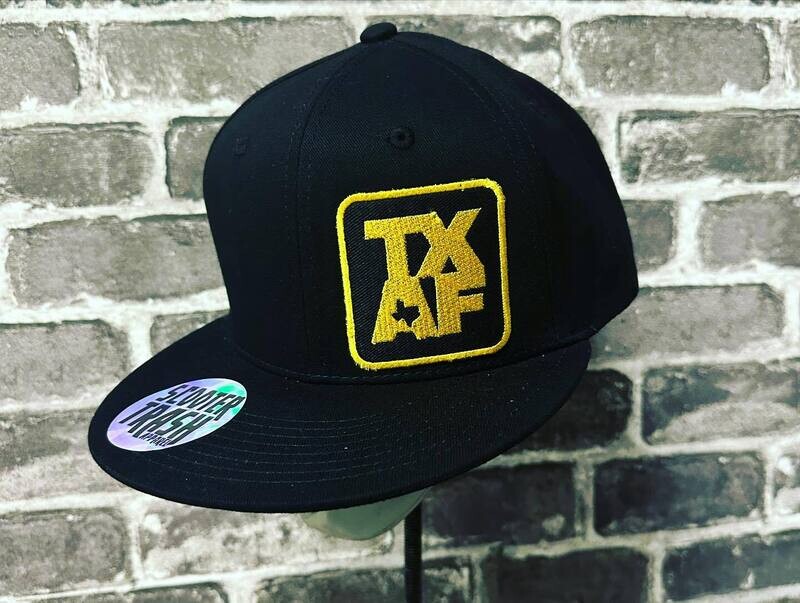 TEXAS AS FUCK- GOLD/YELLOW- BLACK - PATCH - SNAP BACK