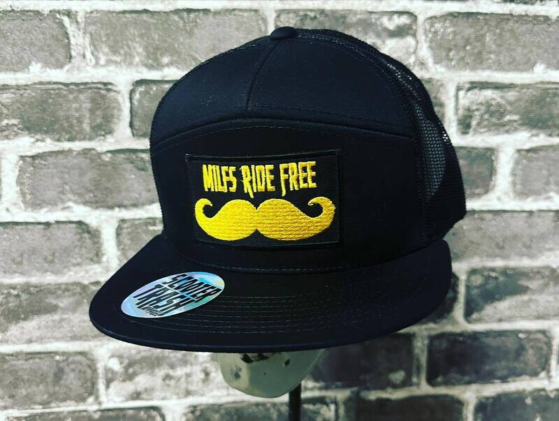 MILFS RIDE FREE -GOLD/YELLOW - PATCH - SOLID BLACK- SNAP BACK