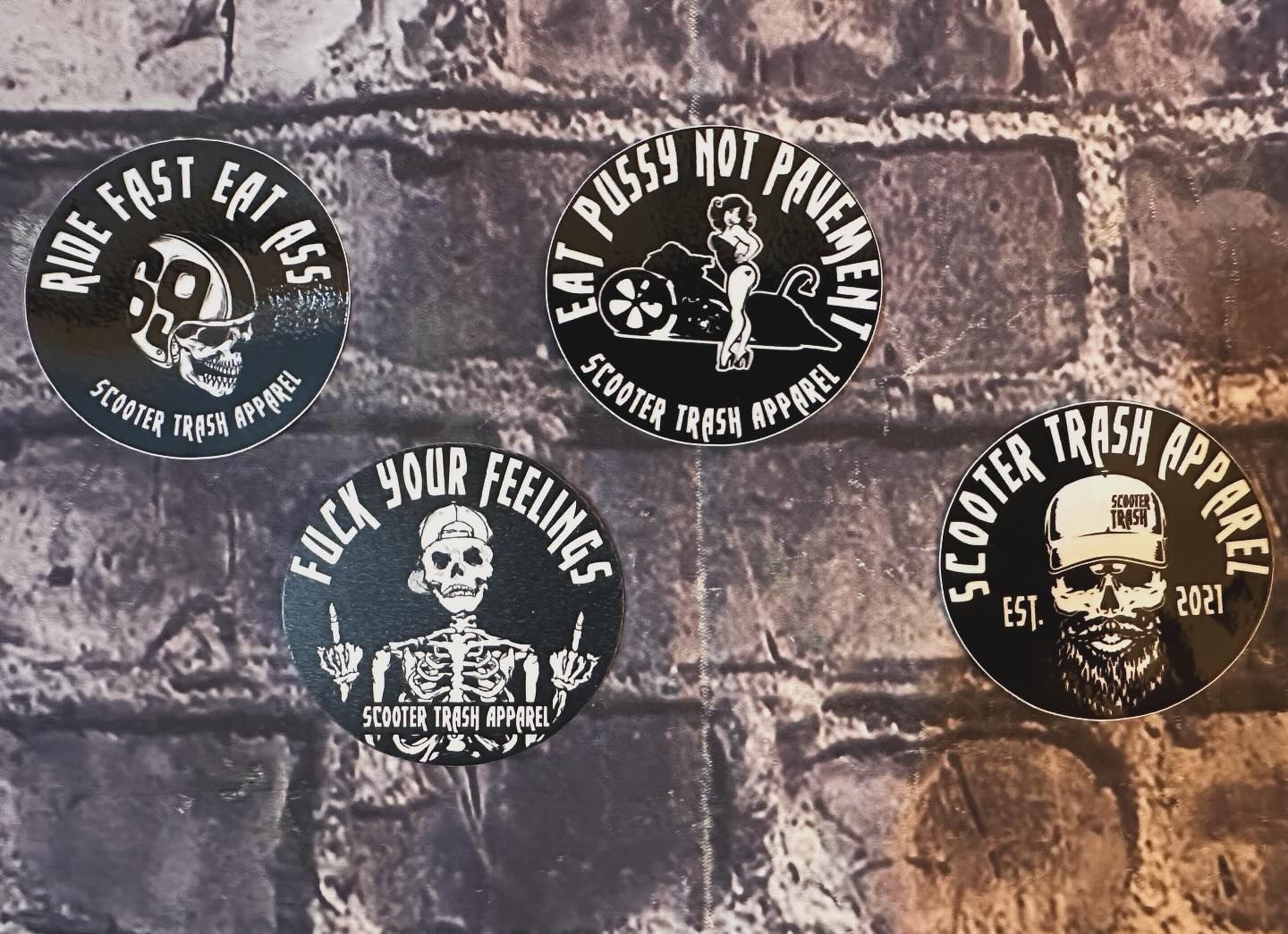 ROUND STICKER PACK (2 1/2INCH SET OF 4) - STICKERS