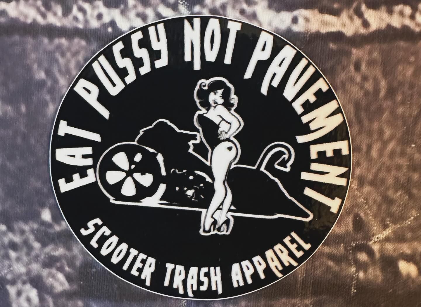 EAT PUSSY NOT PAVEMENT (2 1/2INCH SET OF 2) - STICKERS