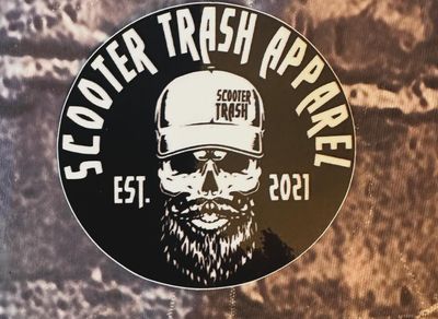 SCOOTER TRASH APPAREL EST 2021 (2 1/2INCH SET OF 2) - STICKERS