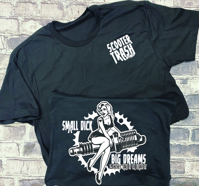 SMALL DICK BIG DREAMS -2 INCHES TAKE IT OR LEAVE IT- T-SHIRT