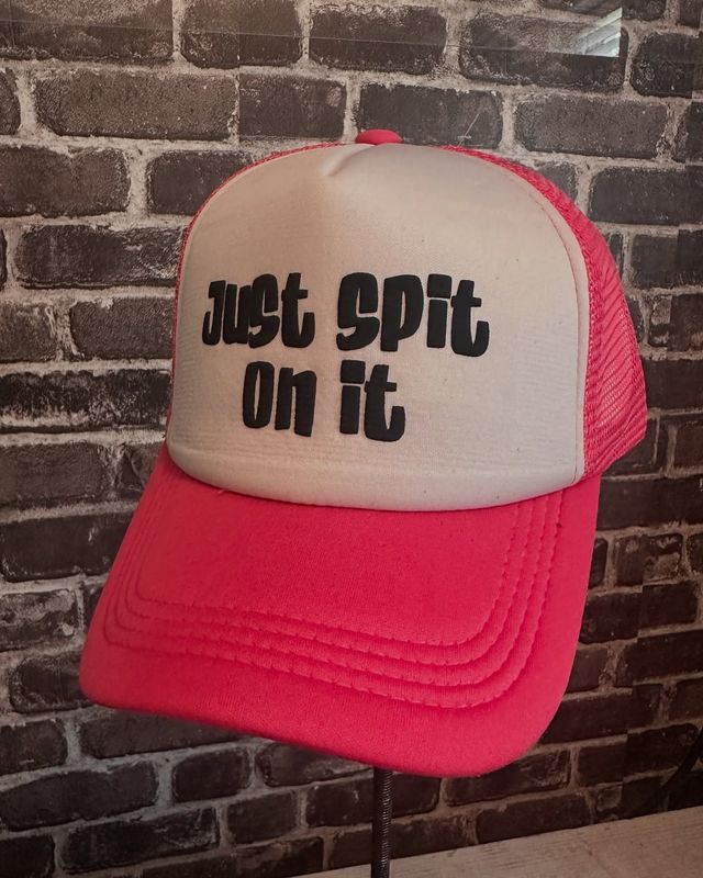 JUST SPIT ON IT - PINK - FOAM -SNAP BACK