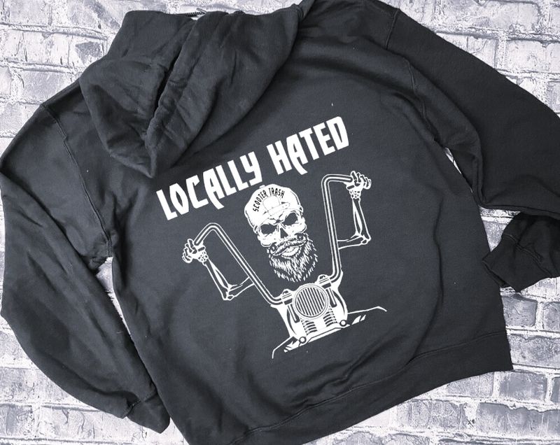 LOCALLY HATED - GUY SKULL - HOODIE