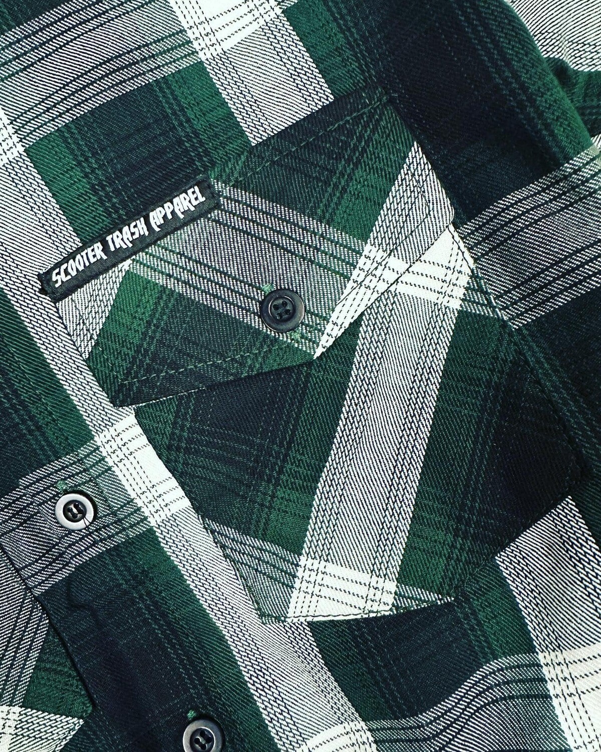 FORREST GREEN/BLACK/WHITE-  FLANNEL