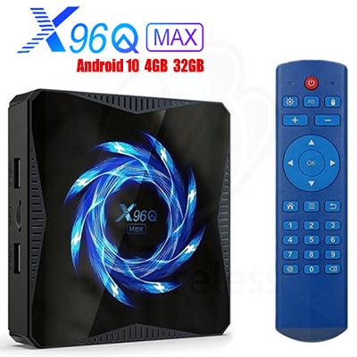 X96Q Max Smart TV Box 4K Quad Core Allwinner H616 4GB/32GB ARM A53 DualBand WiFi Android 10