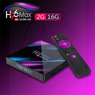 H96 Max 4K Smart TV Box RK3318 Quad-Core 64bit Cortex-A53 2GB/16GB DualBand WiFi Android 10