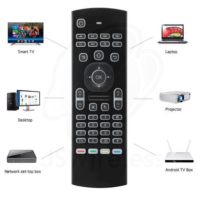 MX3 Air Mouse con teclado retroiluminado y control por voz