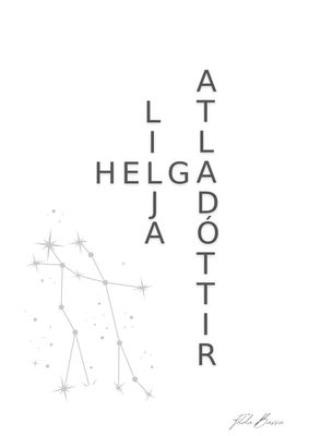 Plakat | Nafn í krossgátustíl