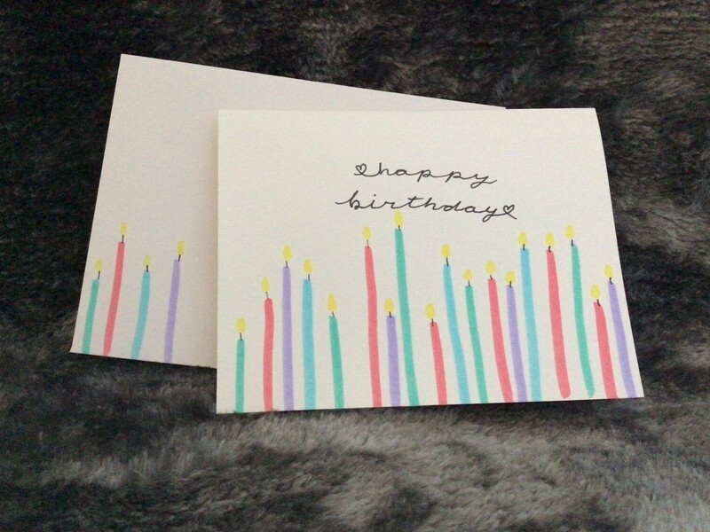 Candles ”Happy Birthday” Card