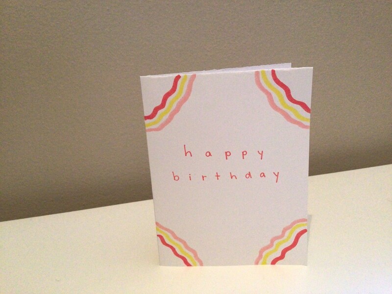 Aesthetic “Happy Birthday” Card