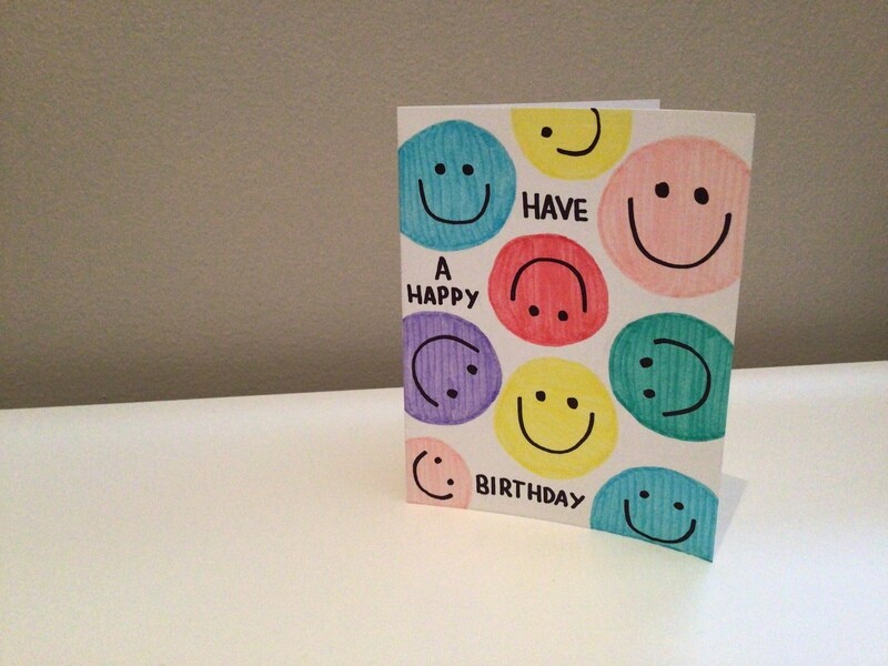 Smiley face ”Have A Happy Birthday” Card