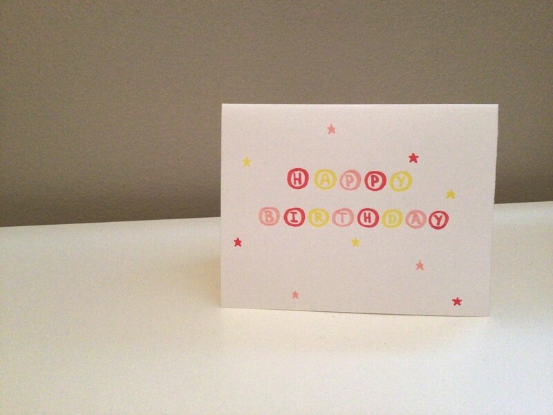 Cute “Happy Birthday” card