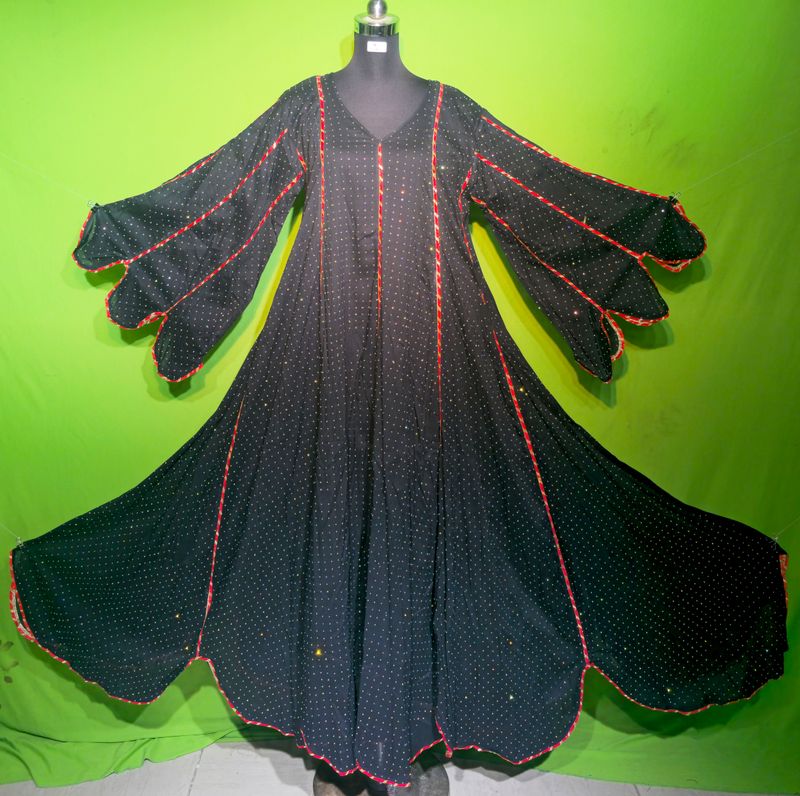 L-XL Crystal Meher Dress 100% Cotton 57&quot; Inches Long Jalabiya