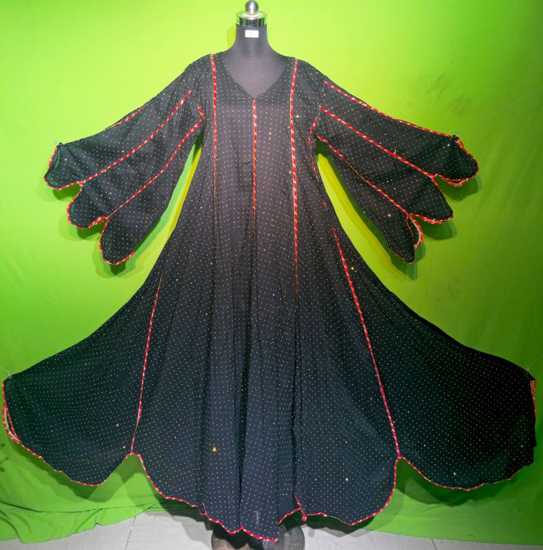 S-M Crystal Meher Dress 100% Cotton 57&quot; Inches Long Jalabiya