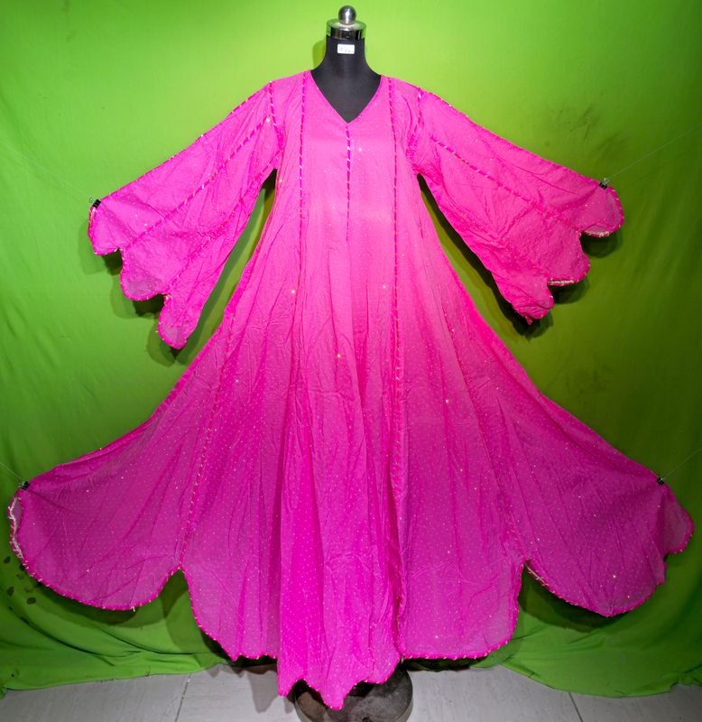 S-M Crystal Meher Dress 100% Cotton 57&quot; Inches Long Jalabiya