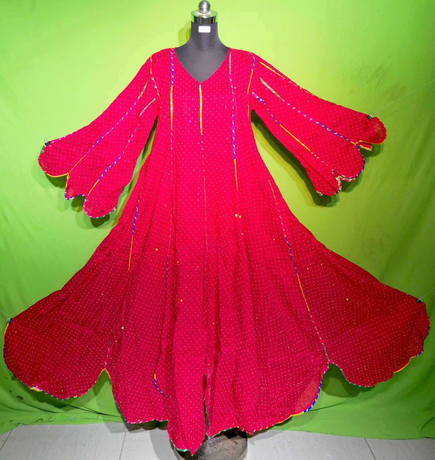 S-M Crystal Meher Dress 100% Cotton 57&quot; Inches Long Jalabiya