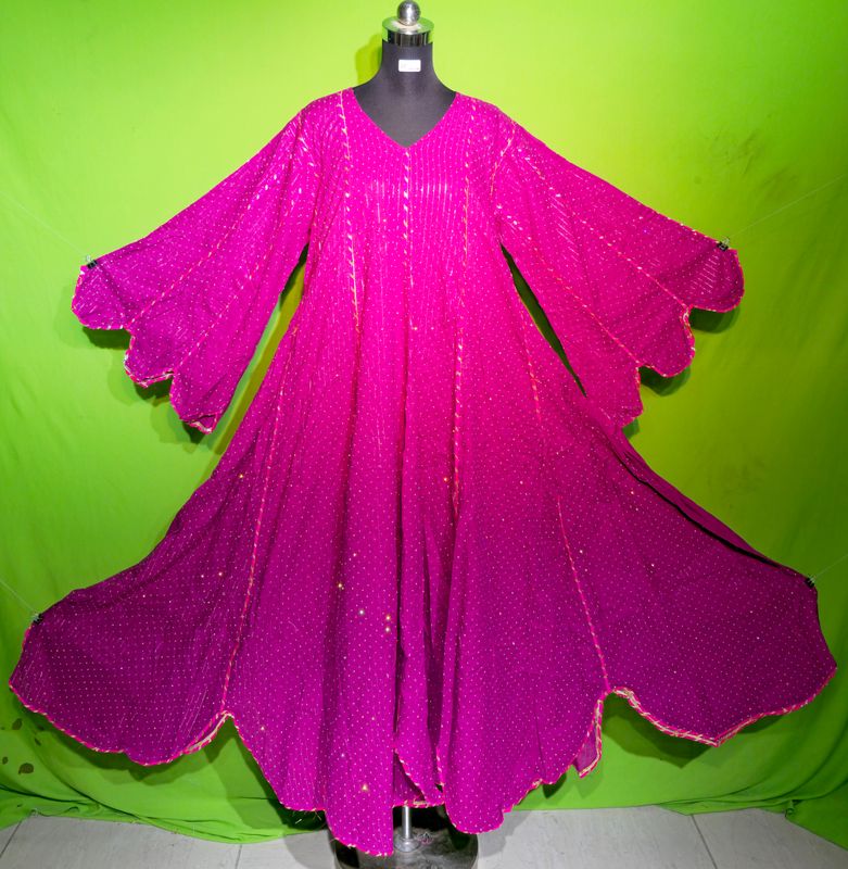 2XL-3XL Crystal Lurex Meher Dress 100% Cotton 57&quot; Inches Long Jalabiya