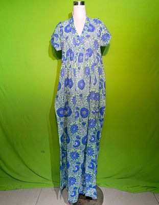 S-M Crystal Amani Dress 100% Cotton 57&quot; Inches Long Jalabiya