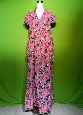 S-M Crystal Amani Dress 100% Cotton 57&quot; Inches Long Jalabiya