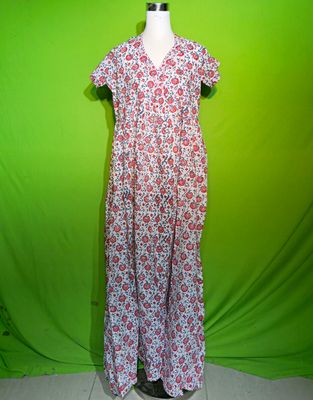 S-M Crystal Amani Dress 100% Cotton 57&quot; Inches Long Jalabiya