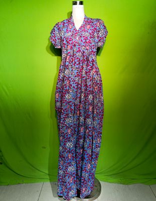 S-M Crystal Amani Dress 100% Cotton 57&quot; Inches Long Jalabiya