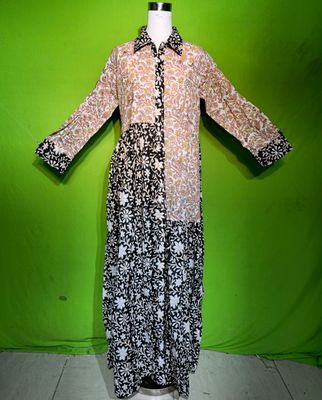 L-XL Crystal New Singa Dress 100% Cotton 57&quot; Inches Long Jalabiya