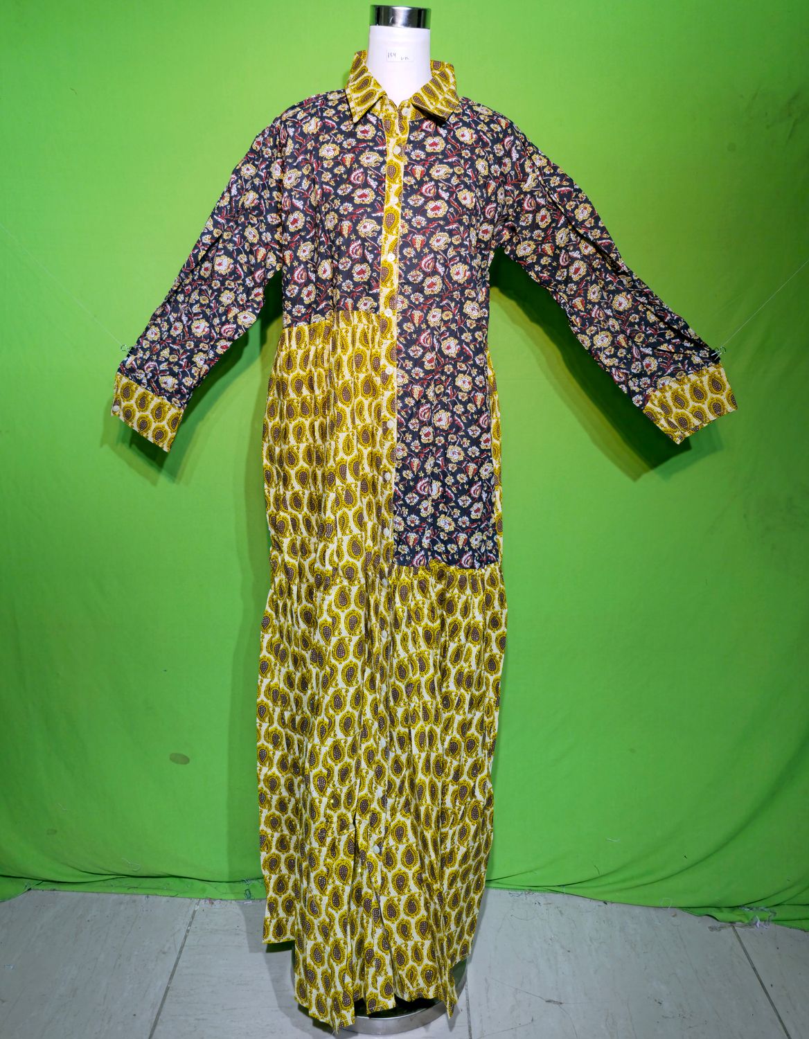 L-XL Crystal New Singa Dress 100% Cotton 57&quot; Inches Long Jalabiya