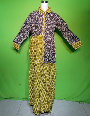 L-XL Crystal New Singa Dress 100% Cotton 57&quot; Inches Long Jalabiya