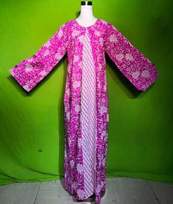 L-XL Crystal A line Dress 100% Cotton 57&quot; Inches Long Jalabiya