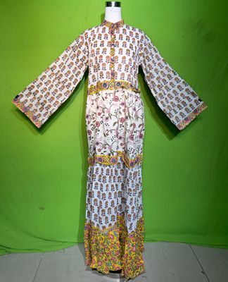 S-M Crystal Sydney Dress 100% Cotton 57&quot; Inches Long Jalabiya