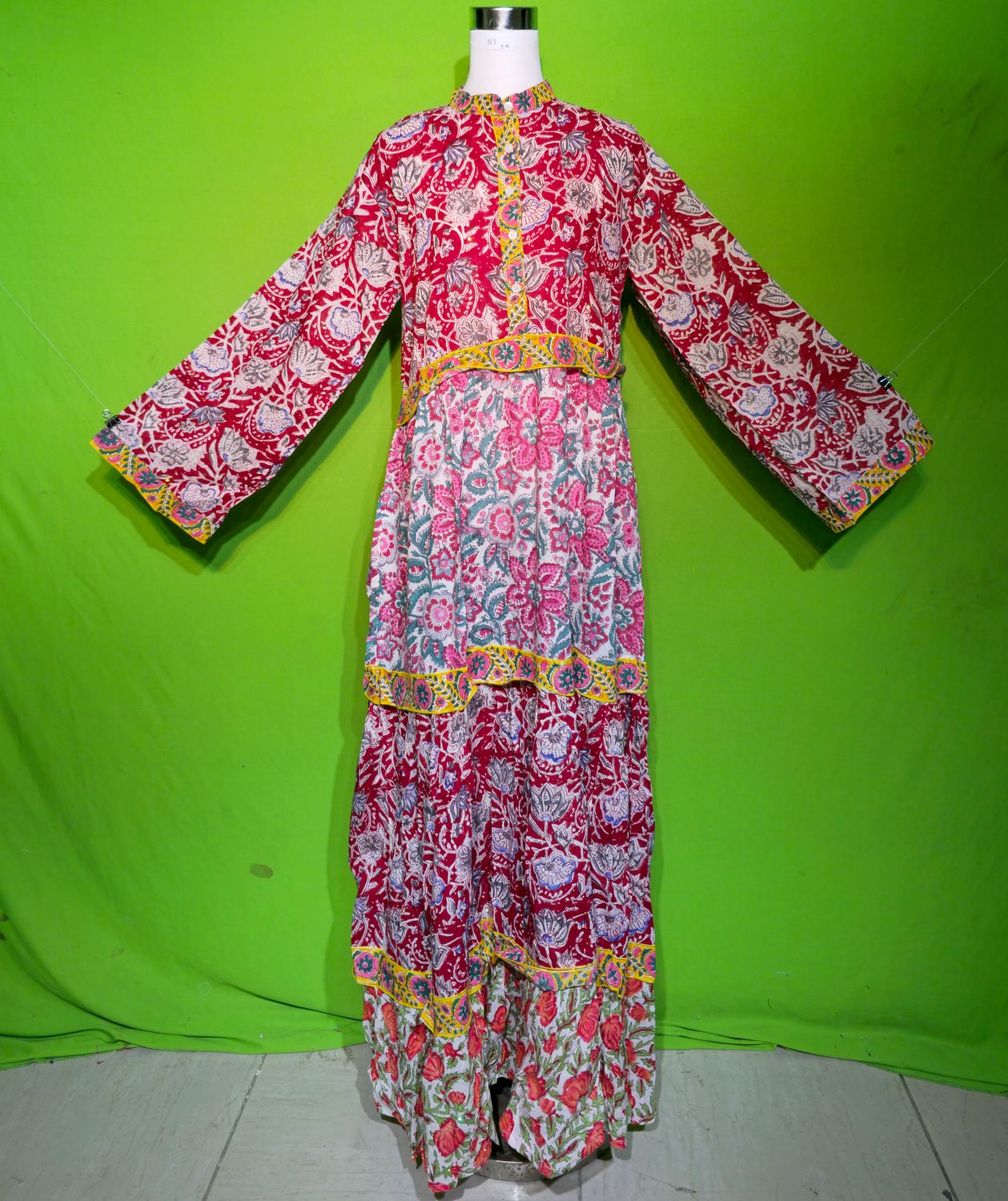 S-M Crystal Sydney Dress 100% Cotton 57&quot; Inches Long Jalabiya