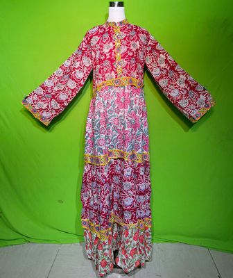 S-M Crystal Sydney Dress 100% Cotton 57&quot; Inches Long Jalabiya