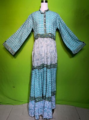 S-M Crystal Sydney Dress 100% Cotton 57&quot; Inches Long Jalabiya