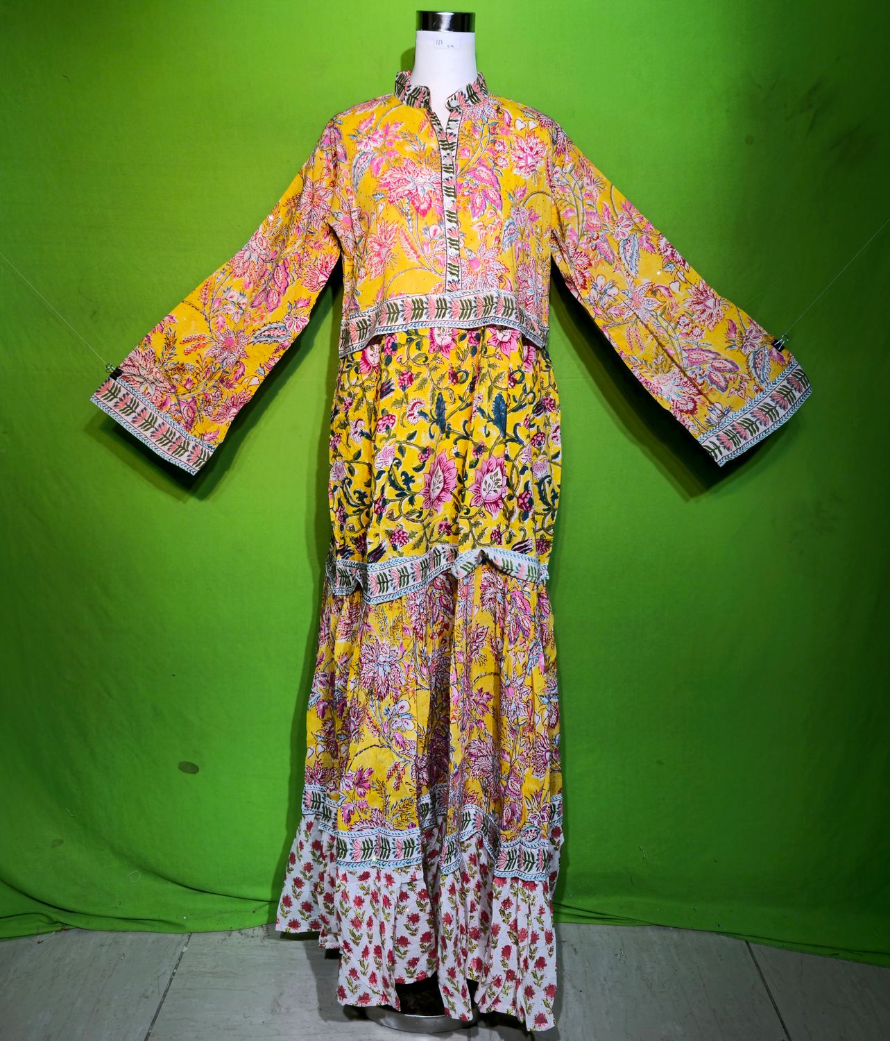 S-M Crystal Sydney Dress 100% Cotton 57&quot; Inches Long Jalabiya