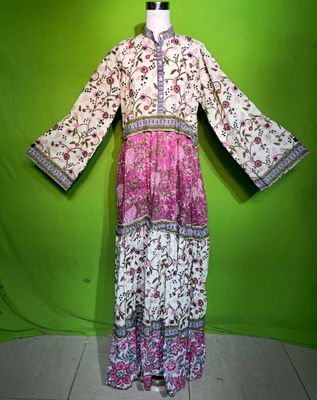 L-XL Crystal Sydney Dress 100% Cotton 57&quot; Inches Long Jalabiya