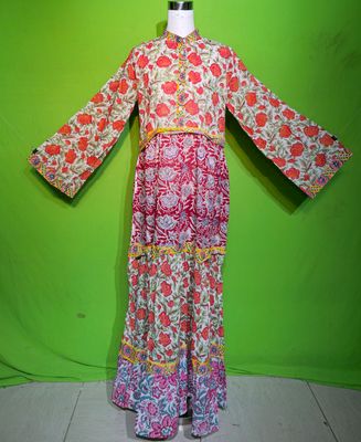 S-M Crystal Sydney Dress 100% Cotton 57&quot; Inches Long Jalabiya
