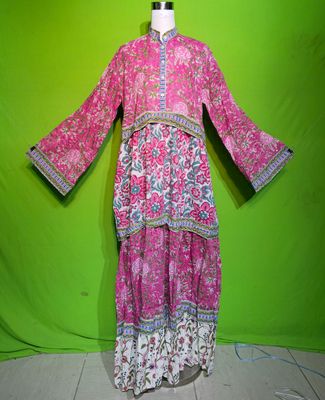 L-XL Crystal Sydney Dress 100% Cotton 57&quot; Inches Long Jalabiya