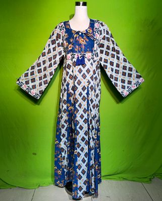 S-M Crystal Anaya Dress 100% Cotton 57&quot; Inches Long Jalabiya