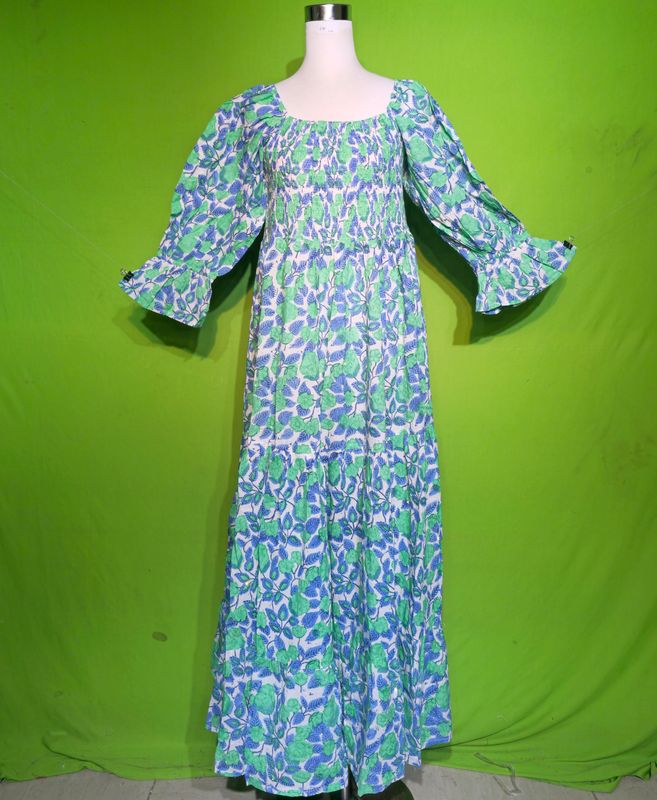 2XL-3XL Crystal Sara Dress 100% Cotton 57&quot; Inches Long Jalabiya