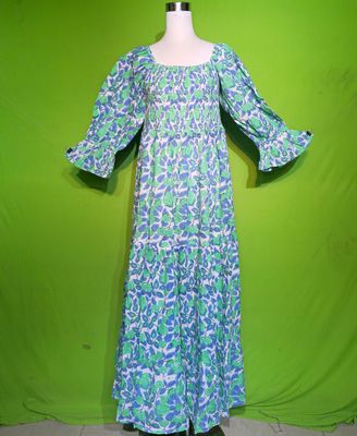 2XL-3XL Crystal Sara Dress 100% Cotton 57&quot; Inches Long Jalabiya