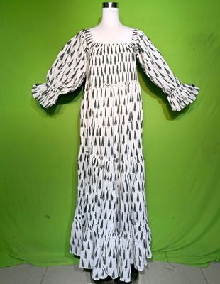 2XL-3XL Crystal Sara Dress 100% Cotton 57&quot; Inches Long Jalabiya