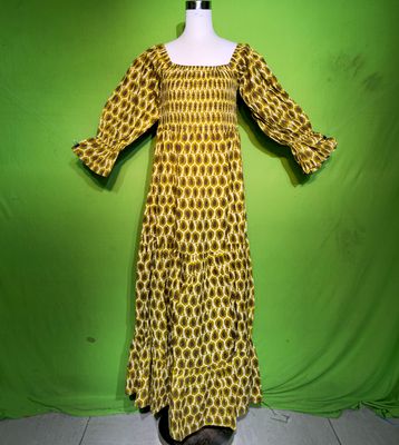 L-XL Crystal Sara Dress 100% Cotton 57&quot; Inches Long Jalabiya