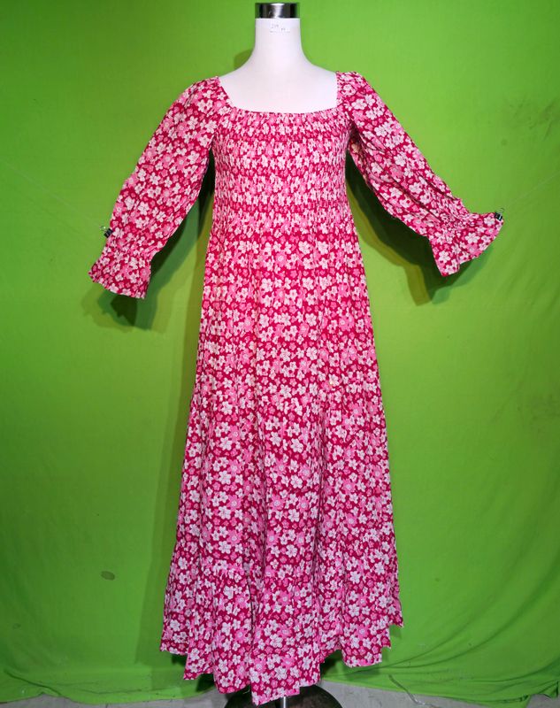 2XL-3XL Crystal Sara Dress 100% Cotton 57&quot; Inches Long Jalabiya