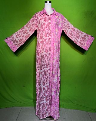 S-M Crystal Singapore Dress 100% Cotton 57&quot; Inches Long Jalabiya