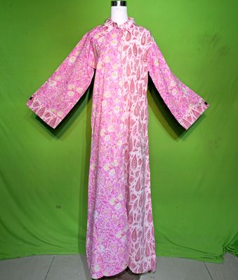 L-XL Crystal Singapore Dress 100% Cotton 57&quot; Inches Long Jalabiya