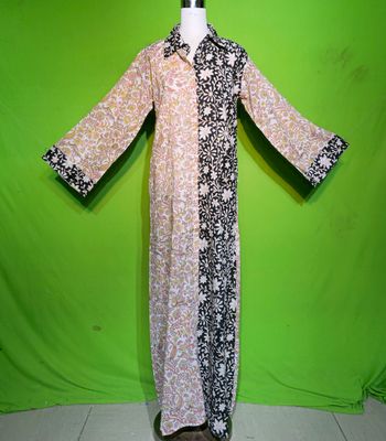 S-M Crystal Singapore Dress 100% Cotton 57&quot; Inches Long Jalabiya