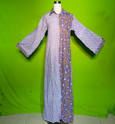 L-XL Crystal Singapore Dress 100% Cotton 57&quot; Inches Long Jalabiya