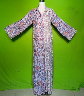 L-XL Crystal Singapore Dress 100% Cotton 57&quot; Inches Long Jalabiya
