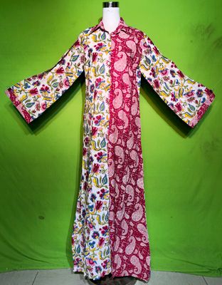 S-M Crystal Singapore Dress 100% Cotton 57&quot; Inches Long Jalabiya